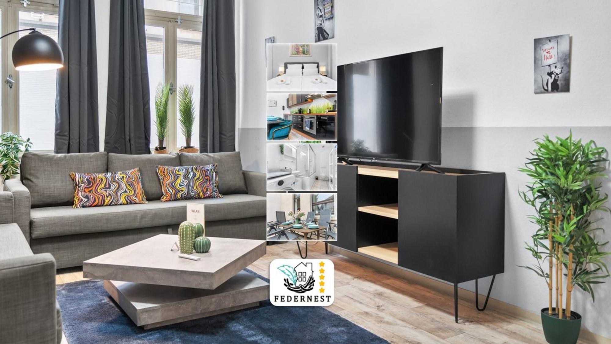 Tolles Design, Hochwertig, Vollausstattung, 3 Zimmer, Grosses Bad & Gaeste-Wc, Grosse Kueche, 3 X Smart Tv, 11 Min Zum Hbf Duisburg Exteriör bild